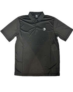 Mens Shirts: T&C Split SS Polo Shirt - Black