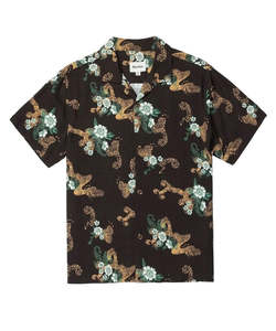 Mens Shirts: Rhythm Pollen SS Shirt - Black