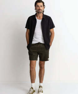 Rhythm Classic Linen SS Shirt - Vintage Black