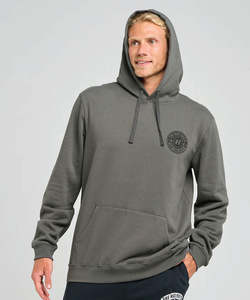 Mens Hoodies Sweatshirts: The Mad Hueys Hueys Good Life Hooded Pullover - Charcoal