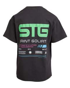 Youth 1: Saint Goliath Boys Turntable Tee - Washed Black