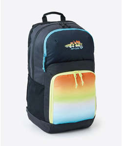School Bags: Rip Curl Chaser 33L Backpack - Black/Rainbow