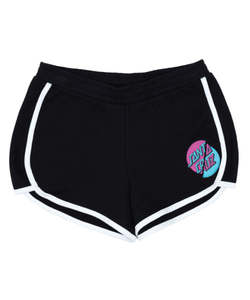 Girls Shorts: Santa Cruz Double Dot Short - Black