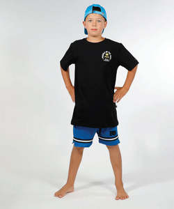 Boys T Shirts: Hello Stranger People Of The Sun SS Tee - Black Yellow