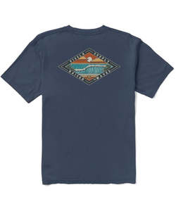 Boys T Shirts: Vissla Wave Chasers Organic Blend Kids Tee - Navy