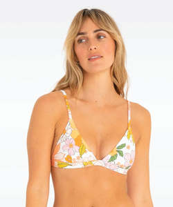 Hurley: Hurley Flowerbomb Bralette Top - White