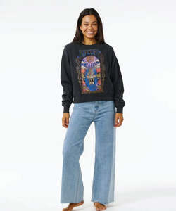 Rip Curl Alchemy Relaxed Crew. - Washed Black