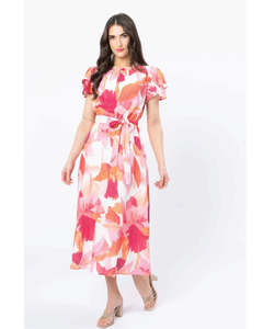 Seeking Lola. Coastal Maxi Dress - Pink Peach