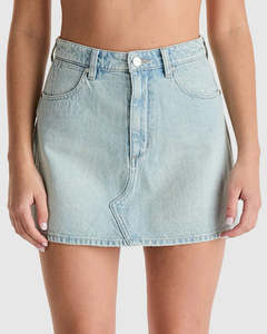 Wrangler Repair Mini Skirt - Sun Bleached