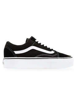 Womens Shoes: Vans Old Skool Platform Shoe - Black /White