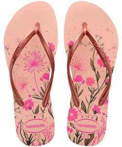 Havaianas Slim Organic Women's Jandal - Ballet Rose / Golden Blush