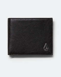 Men: Volcom Slim Stone 2 Wallet - Black