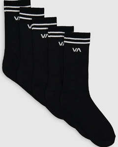 Men: RVCA Union Sock III 5Pk - Black