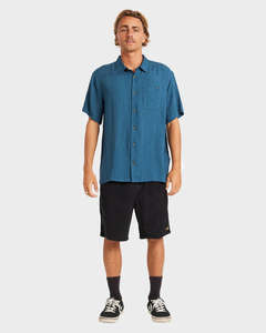 Billabong Mens Ricardo Short Sleeve Shirt - Real Teal