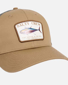 Mens Accessories: Salty Crew Big Blue Retro Trucker Cap - Khaki