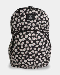 Volcom Patch Attack Backpack - Black White