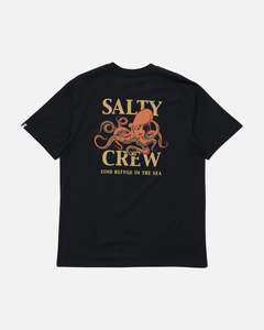 Mens T Shirts Polos: Salty Crew Ink Sling Classic SS Tee - Black