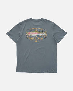 Salty Crew Trout Mount Premium SS Tee - Storm