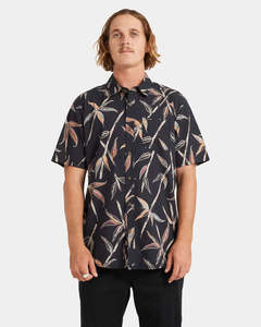 Volcom Scaler Stone Woven SS Shirt - Vintage Black