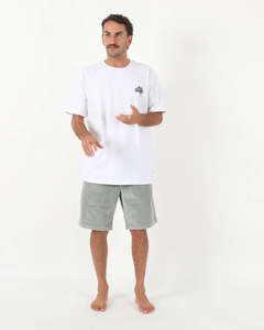 Mens Shorts: T&C Ninetees Cord Short - Pine