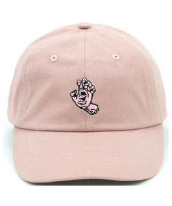Santa Cruz Mono Hat Curved Peak Dad Cap - Dusk Pink