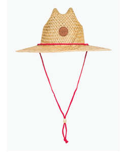 Roxy Sunshine On My Mind Straw Hat - Hibiscus