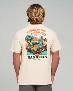 The Mad Hueys Frothy Fanging SS Tee - Cement