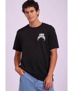 Mens T Shirts Polos: The Mad Hueys Rope Skull Anchor SS Tee - Black