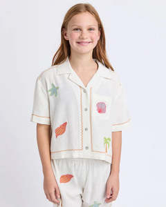 Eve Girl Sunrays Shirt - Vintage White