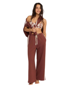 Sisstrevolution Cabana Fleece Pants - Espresso Brown