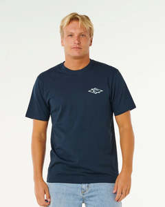 Men: Rip Curl Hazey Days Mens Tee - Dark Navy