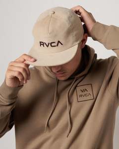 RVCA Big RVCA Cord Snapback - Silver Beach