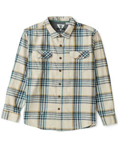 Mens Clothing: Vissla Central Coast Eco LS Flannel Shirt - Dune