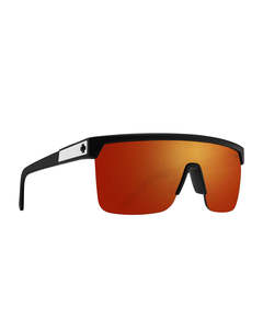 Spy Sunglasses Flynn 5050 - Matte Black/Happy Boost Polar Orange Mirror