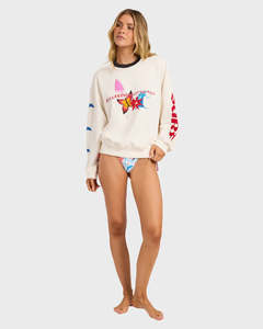 Billabong Lottie Hall Womens Crew Sweater - Salt Crystal