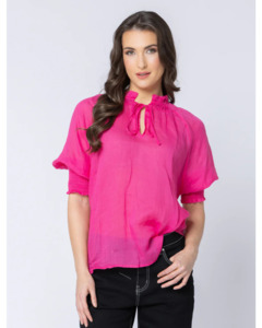 Leila + Luca SS Encourage Top - Pink