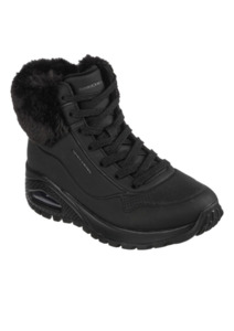 Skechers Womens Uno Rugged Fall Air - Black/Black