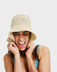 Womens Hats Beanies: Roxy Loving Sun Hat - Natural
