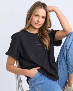 Foxwood Huntleigh Oversized Tee - Black