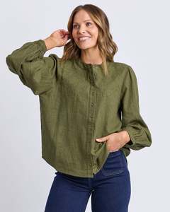 Foxwood Eleanor Top - Winter Moss