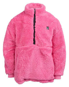 Eve Girl Cozy Quarter Zip Teddy - Pink
