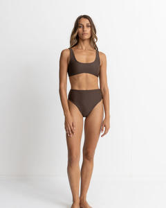 Rhythm Classic Crop Top - Chocolate