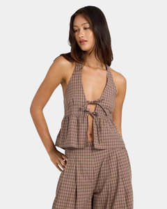 Women: Volcom Womens Haltbae Top - Earth
