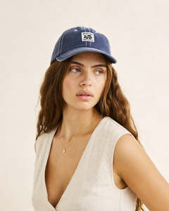 Rhythm Bayside Cap - Washed Dark Blue