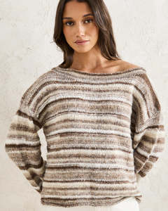 Womens Knitwear Jumpers: Rhythm Baklava Knit - Sand