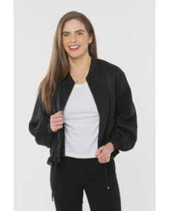 Womens Coats Jackets Vests: Seeking Lola Keen Jacket - Black