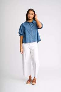 Knewe Label Titan Shirt - Washed Blue