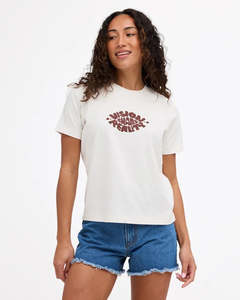 RVCA Womens Icon Tee - Vintage White