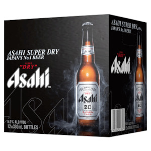 Beer: Asahi 12 Pack