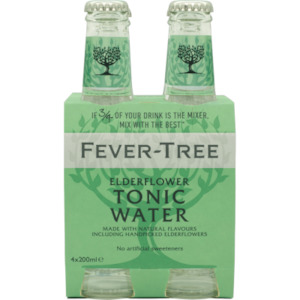 Non Alcoholic: Fever Tree Elderflower Tonic 4pck